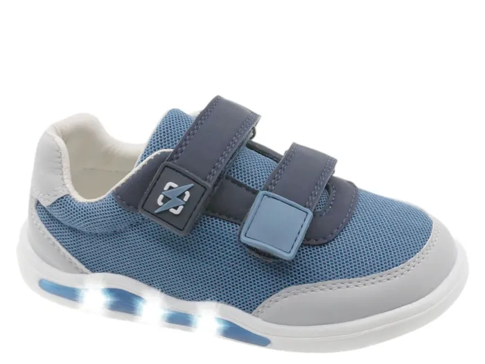 Beppi bosonogi čevlji z lučkami Modri Sivi
