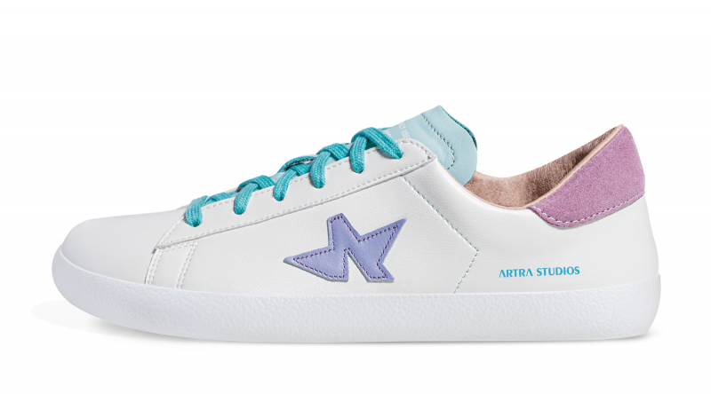 Artra bosonoge superge Sky white purple menthol