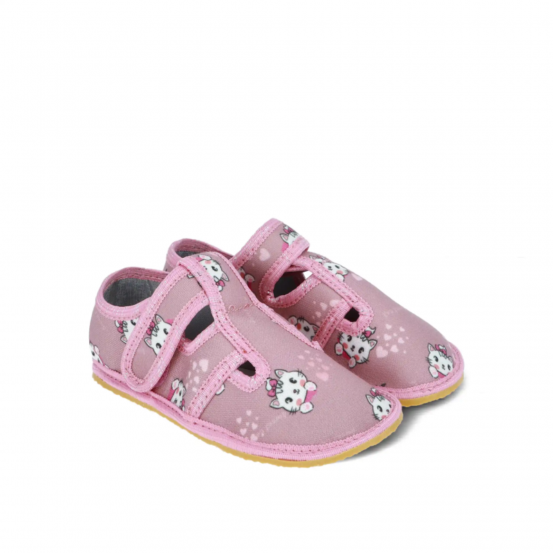 Crave bosonogi copati Pink Cat