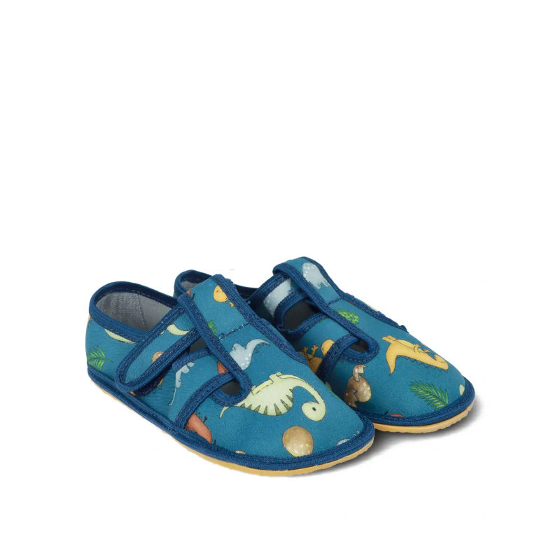 Crave bosonogi copati Dino