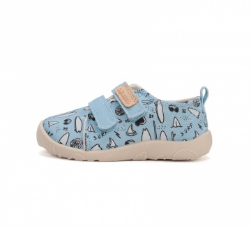 D.D. Step platneni čevlji Turquoise C086