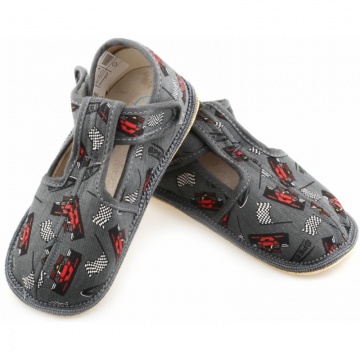 Beda bosonogi copati sive formule slim