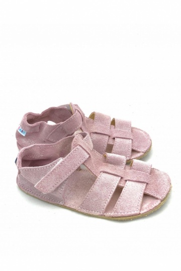 Baby bare shoes Sandals  Sparkle Pink